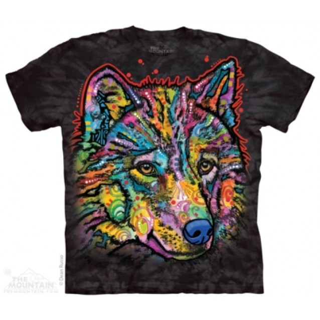 Happy Wolf - Animal T Shirt The Mountain Happy Wolf - Animal T Shirt The Mountain