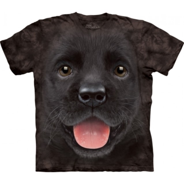 Black Lab Puppy - Dog T Shirt by the Mountain