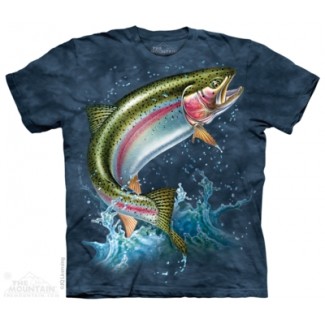 Rainbow Trout Fish - T Shirt  The Mountain