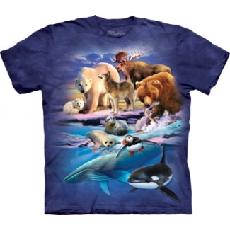 Unisex Alaska Gathering - Animal T Shirt by the Mountain