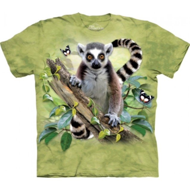 Lemur & Butterflies - T Shirt The Mountain Lemur & Butterflies - T Shirt The Mountain