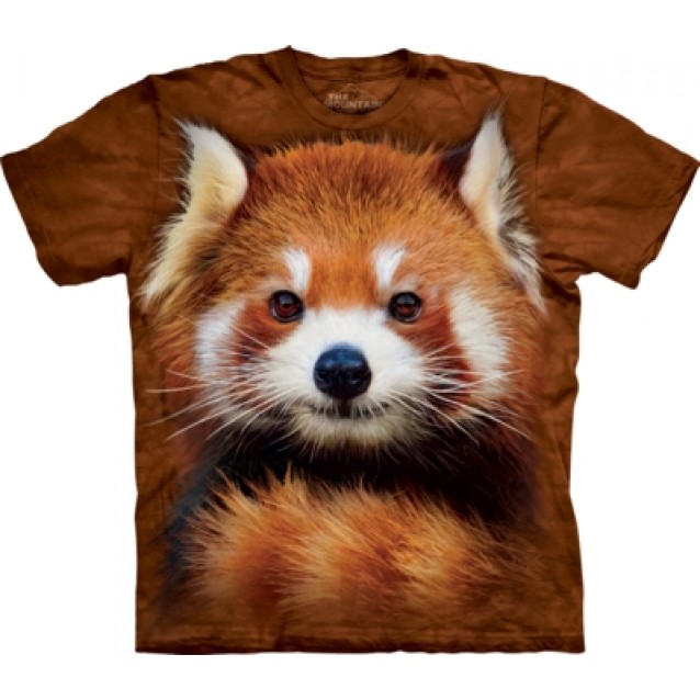 Red Panda Portrait - T Shirt The Mountain Red Panda Portrait - T Shirt The Mountain