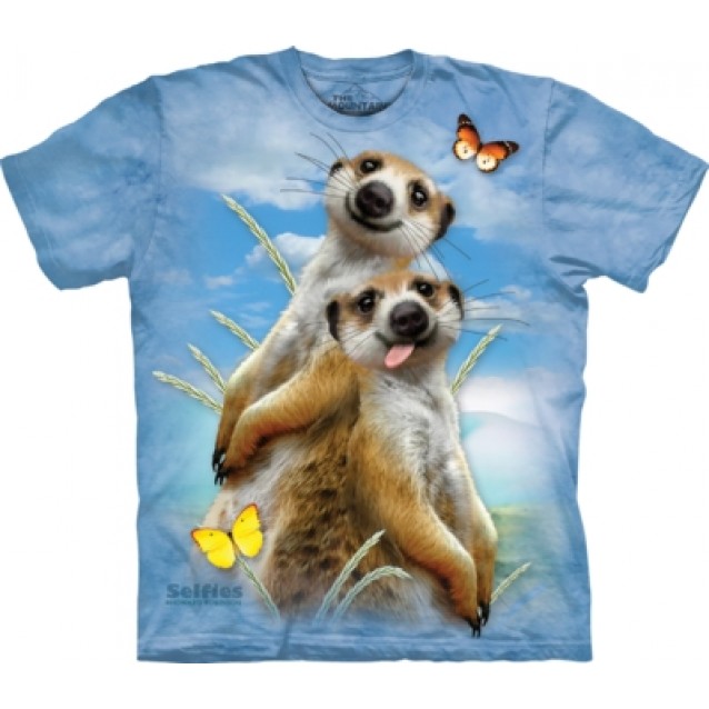 Meerkat Selfie Animal Humour T Shirt The Mountain Meerkat Selfie Animal Humour T Shirt The Mountain