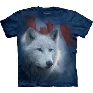 Canadian White Wolf - Animals T Shirt by the Mountain