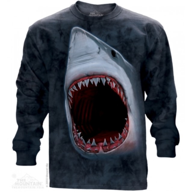 Shark Bite - Long Sleeve T Shirt The Mountain