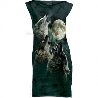 3 Wolf Moon - Womens Mini Dress The Mountain