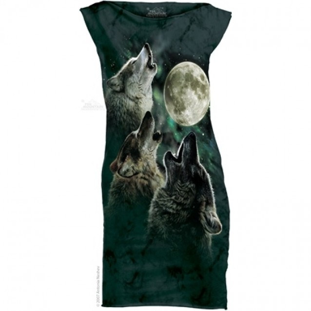 3 Wolf Moon - Womens Mini Dress The Mountain