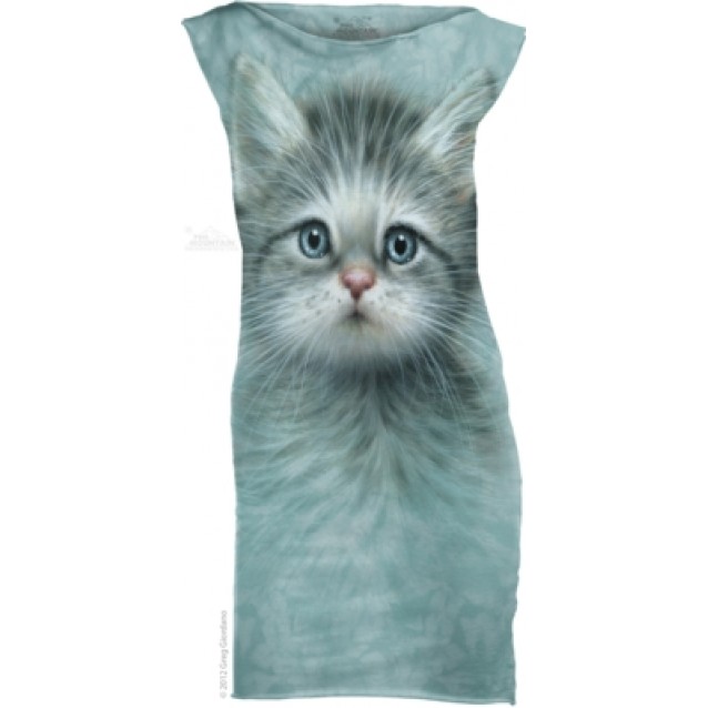 Blue Eyed Kitten - Womens Mini Dress The Mountain Blue Eyed Kitten - Womens Mini Dress The Mountain