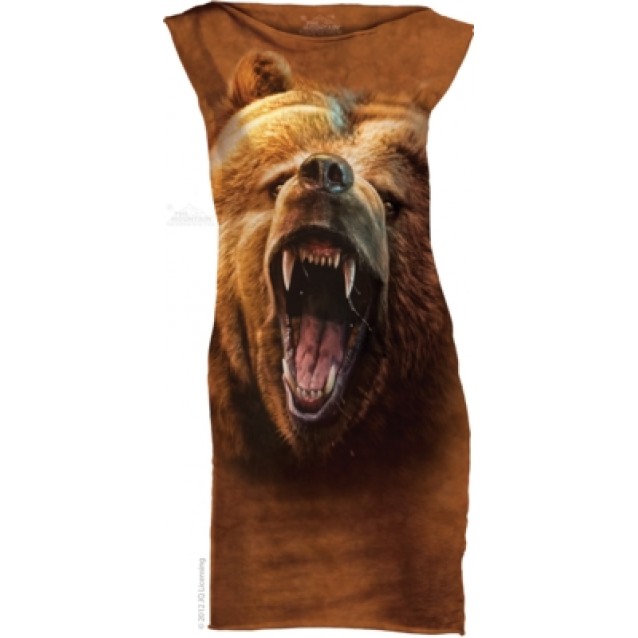 Grizzly Growl - Womens Mini Dress The Mountain