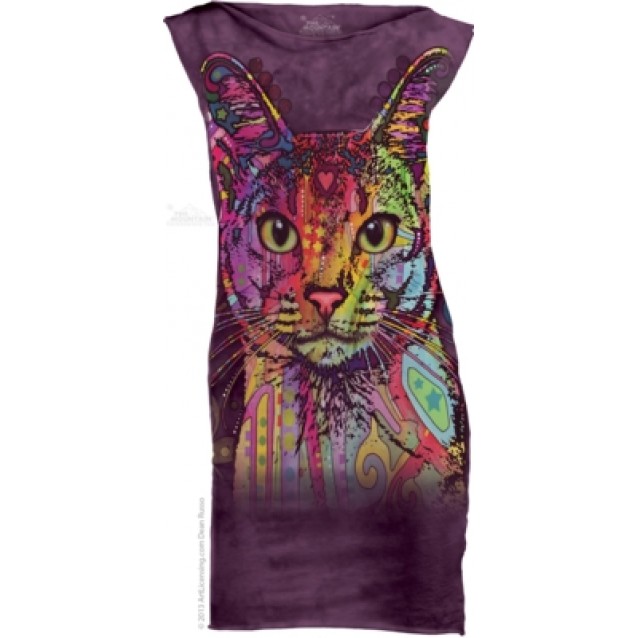 Abyssinian - Womens Mini Dress The Mountain Abyssinian - Womens Mini Dress The Mountain