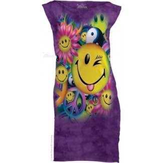 Peace & Happiness - Womens Mini Dress The Mountain