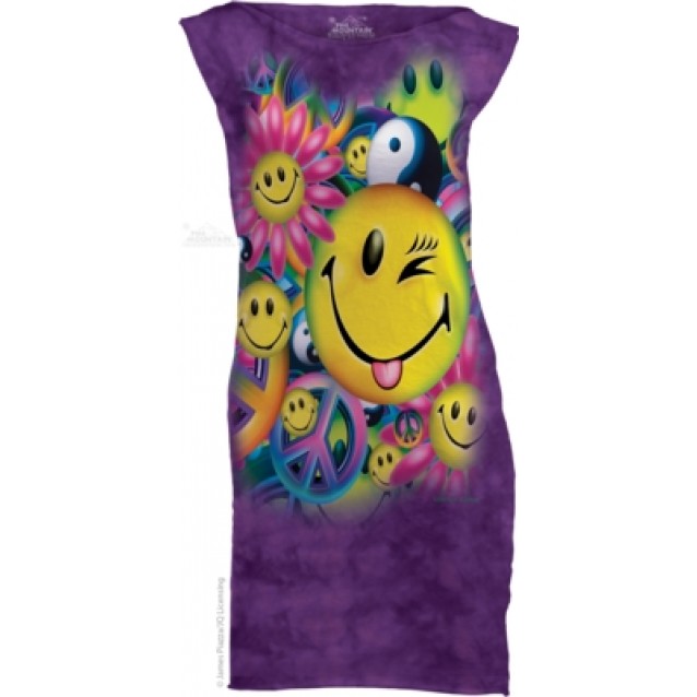 Peace & Happiness - Womens Mini Dress The Mountain Peace & Happiness - Womens Mini Dress The Mountain