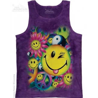 Peace & Happiness - Tank Top The Mountain