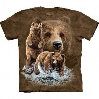 Дамска тениска Открий 10 кафеви мечки