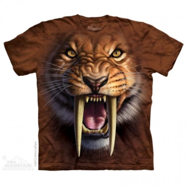 Sabertooth Tiger - T Shirt by the Mountain