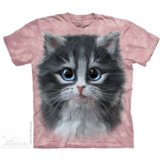 Pretty in Pink Kitten - Cat T Shirt The Mountain