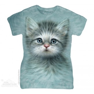 Blue Eyed Kitten - Ladies T Shirt The Mountain