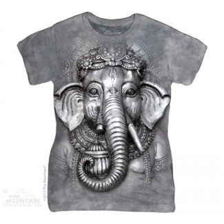 Big Face Ganesh - Ladies T Shirt The Mountain