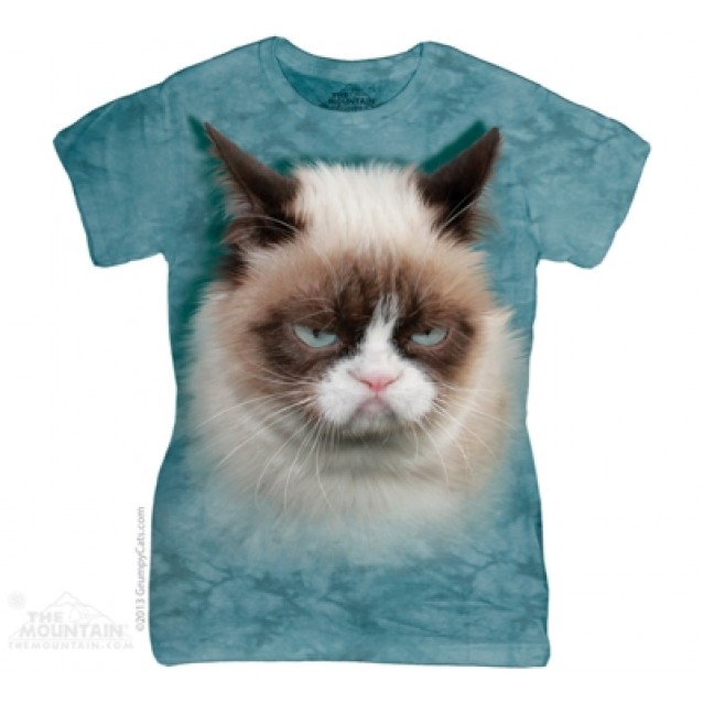 Grumpy Cat - Ladies T Shirt The Mountain Grumpy Cat - Ladies T Shirt The Mountain