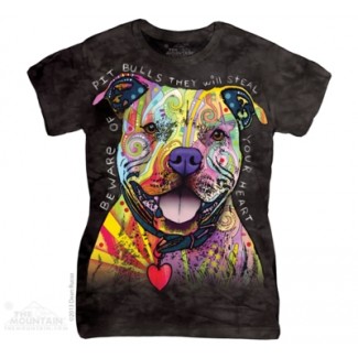 Beware Of Pit Bulls - Ladies T Shirt The Mountain