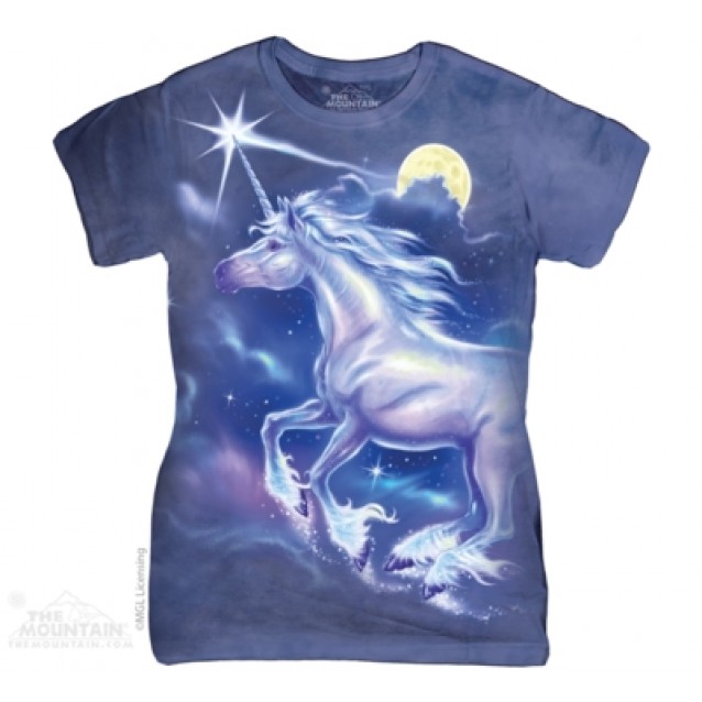 Unicorn Star - Ladies T Shirt The Mountain Unicorn Star - Ladies T Shirt The Mountain