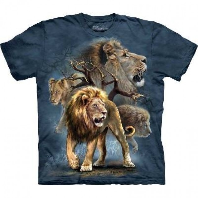 Lion Collage - Big Cats T Shirt by the Mountain