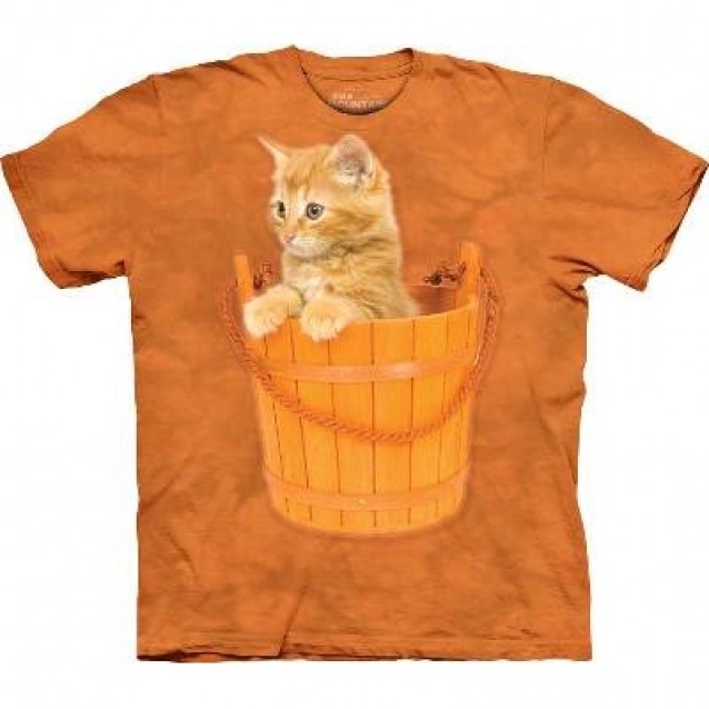  Bucket Kitten - Pets T Shirt by the Mountain