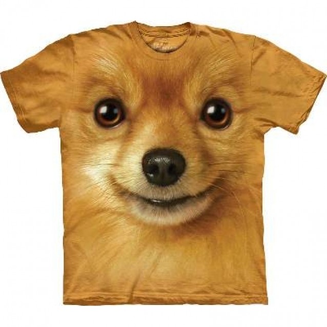 Pomeranian Face - Dog T Shirt by the Mountain
