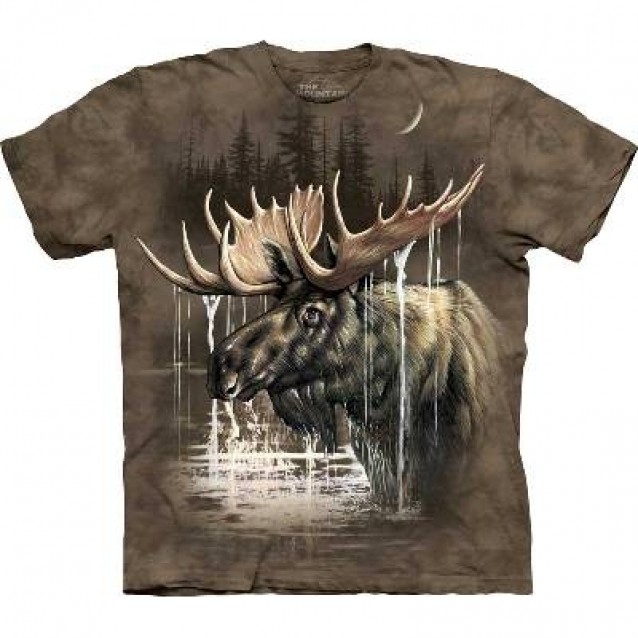 Moose Forest - Moose T Shirt by the Mountain