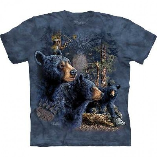 Мъжка тениска Открий 13 черни мечки