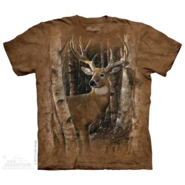 Birchwood Buck Deer - Animals T Shirt by the Mountain Birchwood Buck Deer - Animals T Shirt by the Mountain