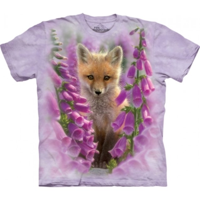 Foxgloves Animal and Flower - T Shirt by the Mountain Foxgloves Animal and Flower - T Shirt by the Mountain