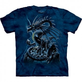 Мъжка тениска със скелет на Дракон the Mountain