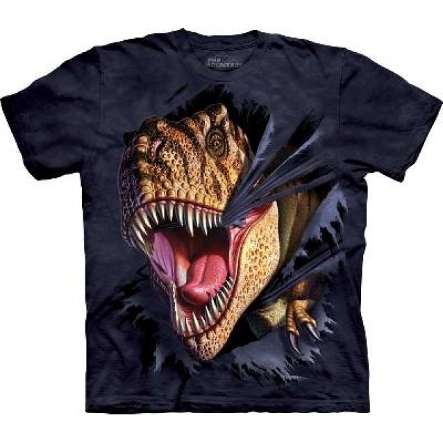 T-Rex Tearing - Dinosaur T Shirt by the Mountain