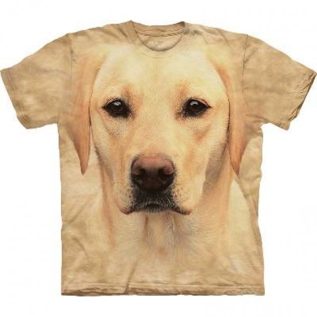 Yellow Lab Portrait - Dog T Shirt by The Mountain